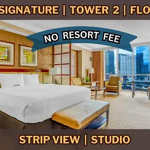 11th Floor Mgm Signature Studio:strip View, No Fee Apartment Las Vegas